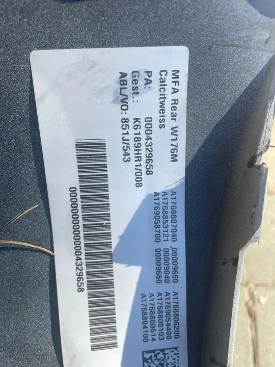 Mercedes-Benz A W176 2016 Parachoques Trasero A1768807040 image 5