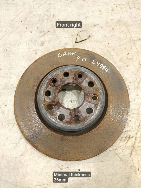 OEM 273613 frambromsskiva för Jeep Grand Cherokee image 2