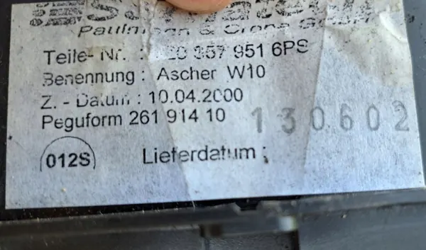 Cinzeiro Audi A2 99-05 OEM 8Z0857951 Preto image 4