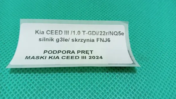Kia konepellituki OEM PODPARCIE MASKI PRĘT 2022 image 5