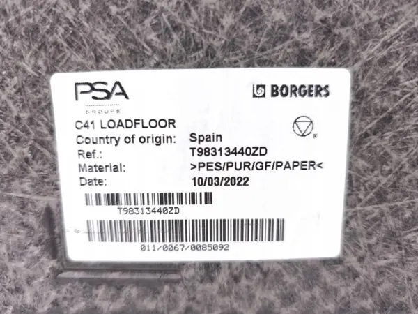 Funda de maletero Citroen C4 III usado OEM T98313440ZD image 7