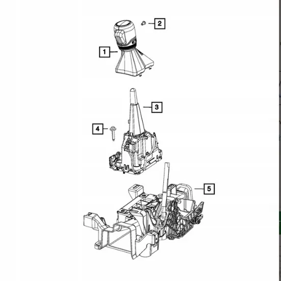 Levier de vitesse Jeep Wrangler JL 20-24 OEM 04670716AC image 4