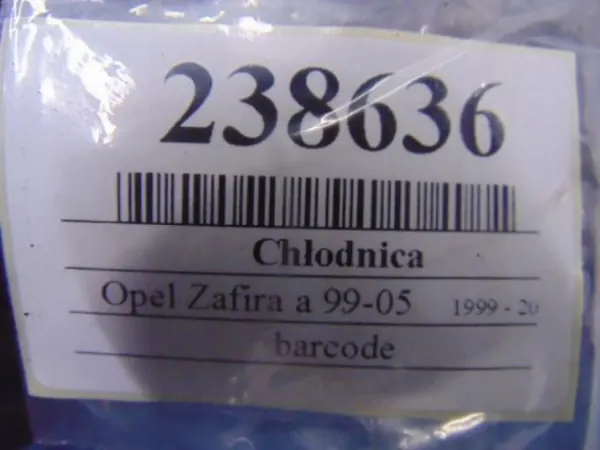 OPEL ZAFIRA A 1.8B CHŁODNICA WODY image 9