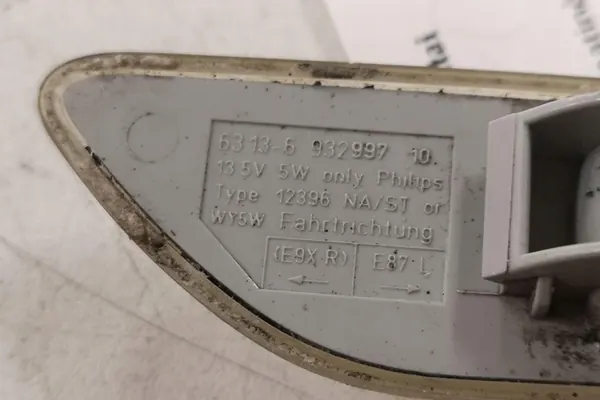 Indicador Direito Para-Lama BMW 3 (E90) 63136932997 image 2