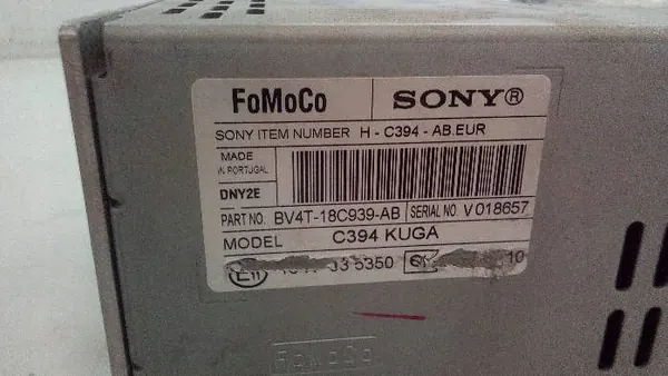 Radio Ford Kuga MK1 OEM BV4T-18C939-AB - Usado image 5