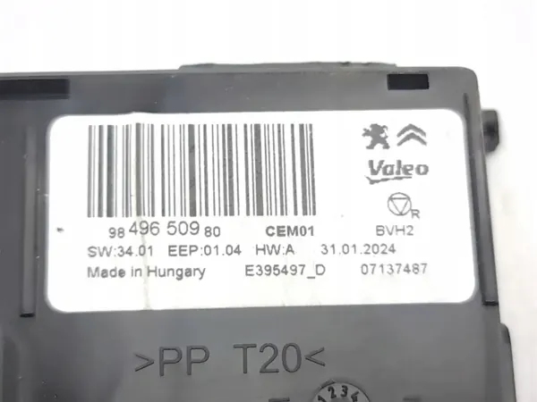 Panel control climatización Citroen C5 Aircross OEM 9849650980 image 6