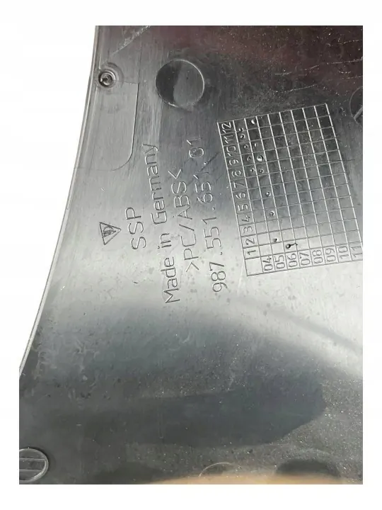 Pièces de seuil et pilier Porsche OE 98755165101 usagées image 4