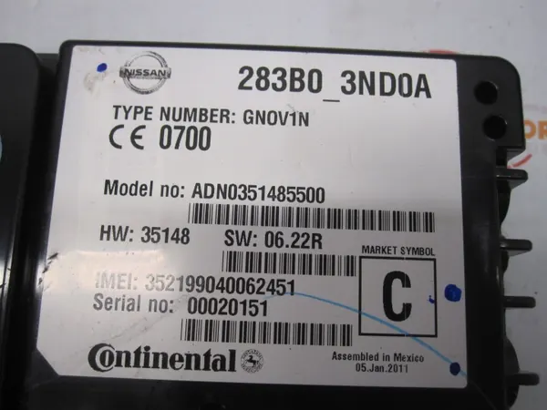 Nissan telefoonmodule OEM ADN0351485500 Gebruikt image 8