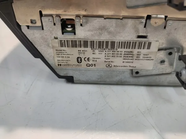 Mercedes S-klass W221 Radiobyttare OEM A2219008903 image 4