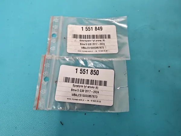 Bakre Höger Stötdämpare OEM 14678612 för BMW G30 image 5