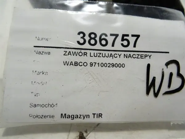 Soupape de rattrapage WABCO LORK-1-1000016401 remorque image 6