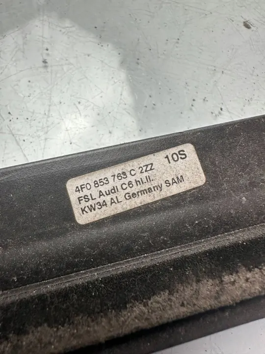 Joint de vitre arrière Audi A6 S6 C6 OEM 4F0853763C image 7