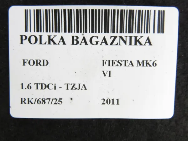 Estante de maletero FORD OEM 8A61A46506AF para Fiesta MK6 image 3