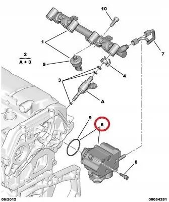 Bomba de combustível Peugeot OE 1.6 THP 1675941380 image 3