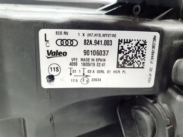 AUDI A1 82A Faro Izquierdo Estándar OEM image 9