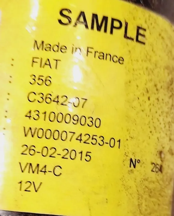 Pyyhkijämoottorin Mekanismi Fiat Tipo II EUR image 3