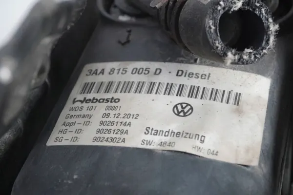 Webasto parkeerstandverwarming OEM 3AA815005D VW Passat CC image 9