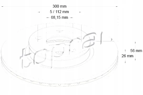 Disco de freio Topran 109 523 image 10