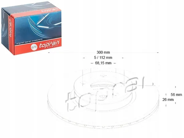 Disco de freio Topran 109 523 image 9