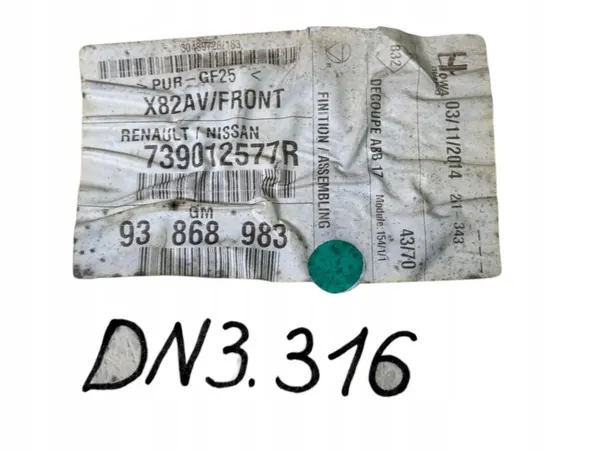 OEM 739012577R Dachhimmel Renault Trafic III Vivaro image 3