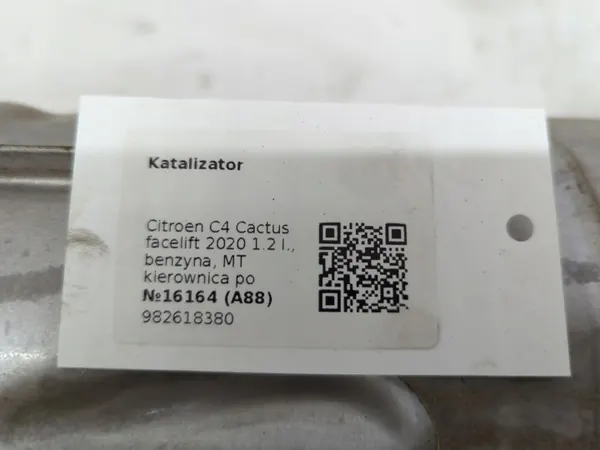 Catalyseur Citroen C4 Cactus 2020 9826183880 image 5