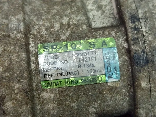 Compressore aria condizionata Chevrolet Aveo OE 96416373 image 6