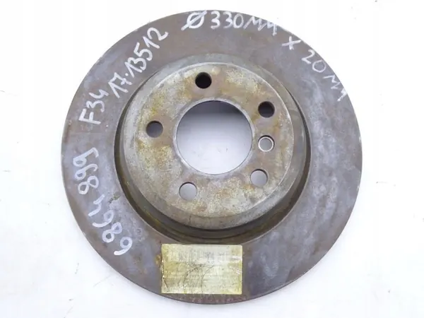 OEM 6864899 Taka jarrulevy 330mm BMW 3 GT:lle image 2