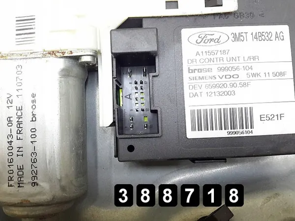 Regulador de janela Ford C Max 2004 3m51r045h23a image 5