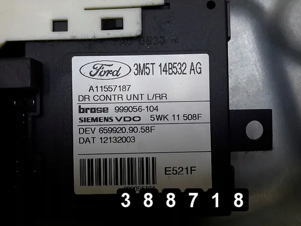 Regulador de janela Ford C Max 2004 3m51r045h23a image 6