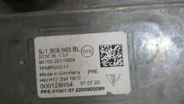 DC-DC-Wandler OEM 9J1959663BL für Audi E-Tron image 6