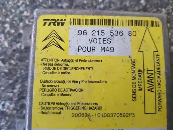Module Airbag Citroen Berlingo OEM 9621553680 image 3