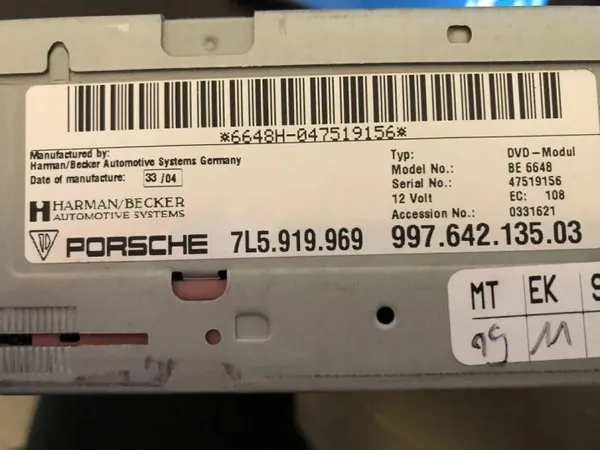 Begagnad Porsche CD-byttare OEM 7L5919969 Cayenne image 6