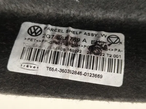 VW Taigo achterbakplank OEM 2G7867769A - Gebruikt image 5