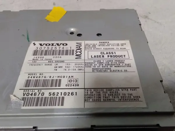 Changer CD d'occasion OEM 30752574 pour Volvo V50 image 3