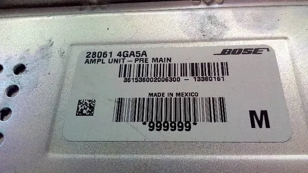 Amplificateur audio Infiniti Q50 OEM 280614GA5A image 9