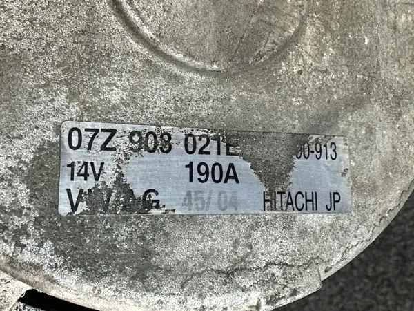 Volkswagen Touareg I Audi Q7 4L generaattori 07Z903021E image 4