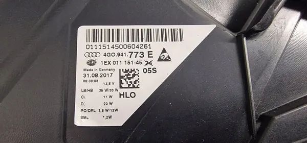 AUDI A6 4G FULL LED LINKS USA 4G0941773E image 4