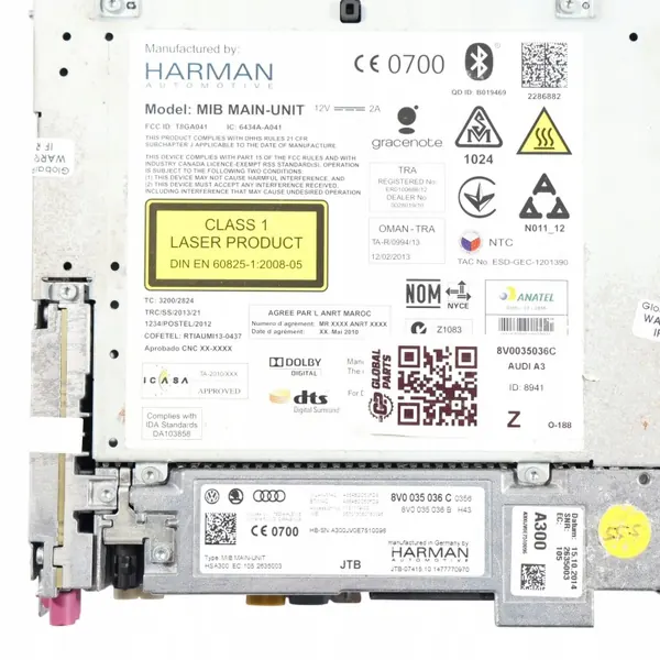 Unidade MMI GPS Audi A3 8V OEM 8V0035036C image 9
