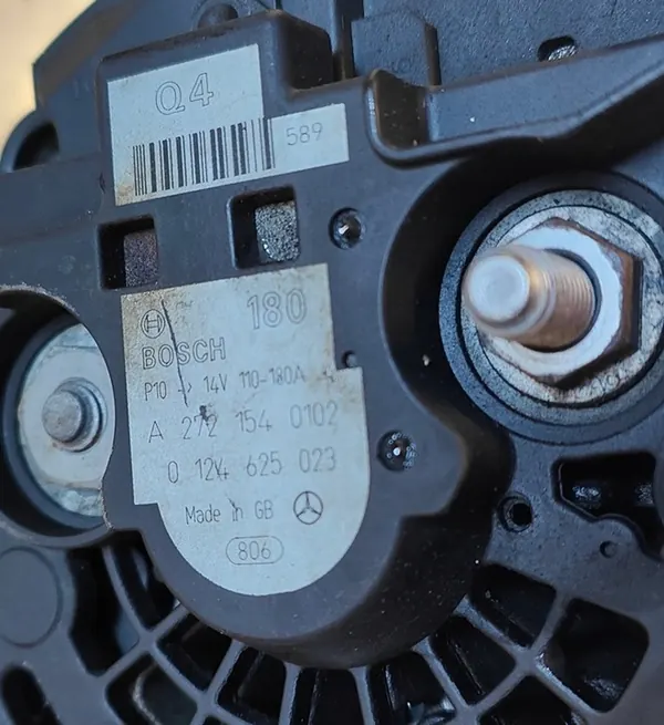 ALTERNATOR MERCEDES W219 W211 R230 W251 R171 W209 A2721540102 image 2