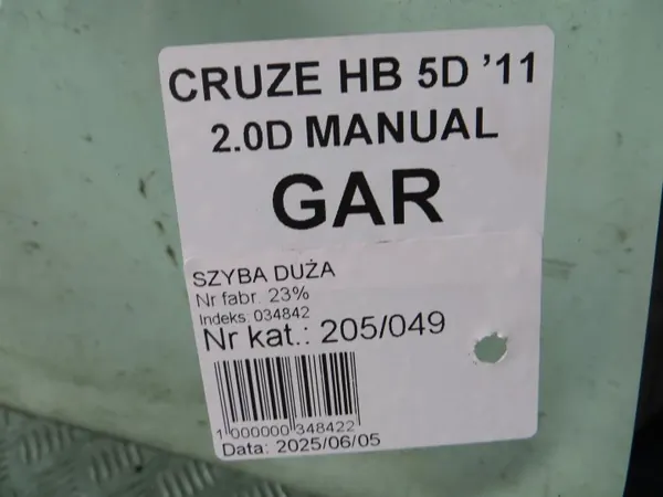 Frontscheibe OEM 205/049 für Chevrolet Cruze 09- image 9