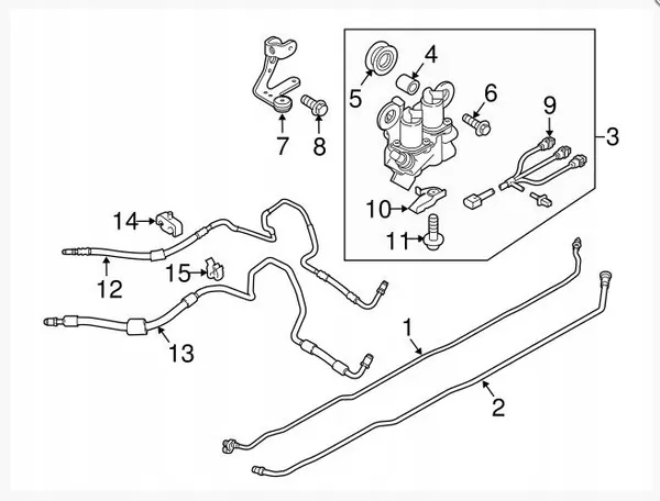 Flexible de pression OEM 97035925105 Porsche Panamera 970 image 8