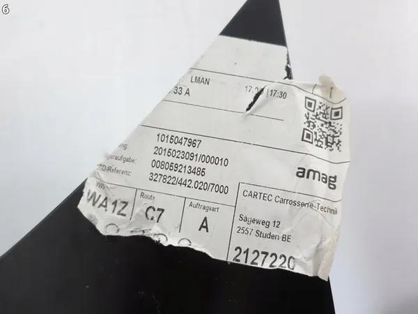 Fram Höger Skärm VW Touran OEM 5TA821106 image 7