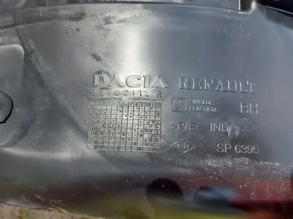 Front Wheel Arch Dacia Logan Right OEM image 5