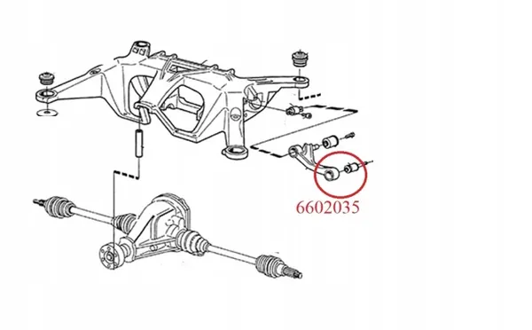 Rear Steering Knuckle Bushing OEM 6602035 for Volvo 960 image 3