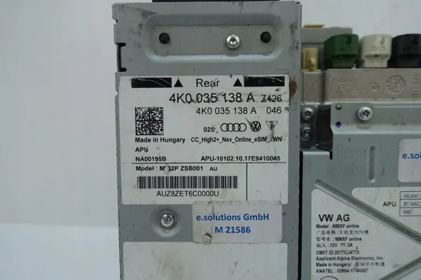 Módulo Navegación Audi MIB2 OEM 4K0035138A image 5