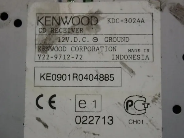 Radio Kenwood KDC-3024A OEM para Peugeot 206 image 6