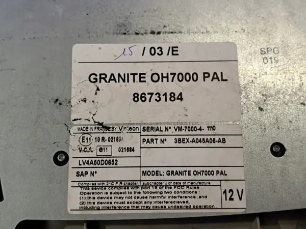 Pantalla de navegación OEM 8673184 para Volvo XC90 2004 image 7