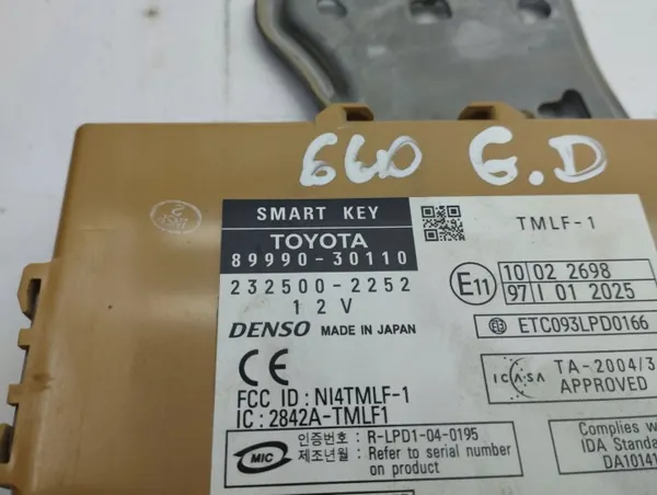Módulo sem chave Lexus GS OEM 8999030110 image 6