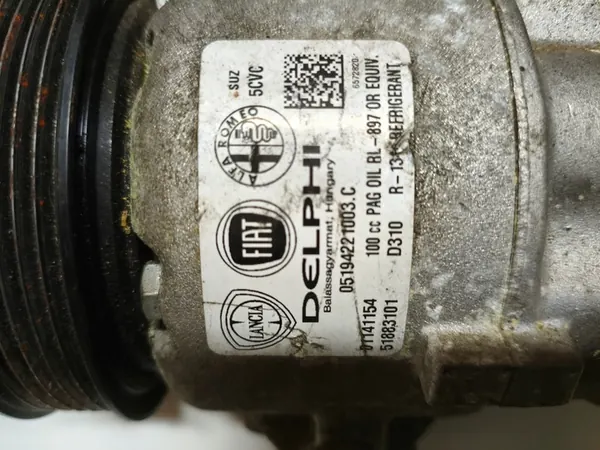 Compressore Aria Condizionata 51883101 Fiat 500 Panda Tipo Alfa image 3