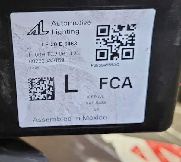 Jeep Grand Cherokee WL 2021 - Farol Frontal Esquerdo USA 68584659AC image 10